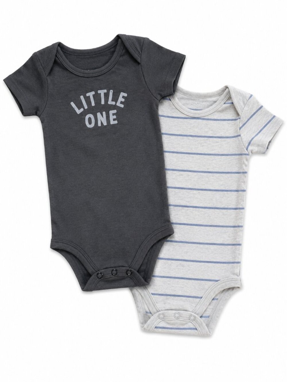 Baby Boy Onesie Bundle Months Navy & Blue (2 Piece Set)